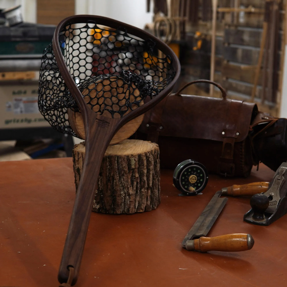 Little Dipper 12&quot;x8&quot; - Walnut Fly Fishing Traditional Landing Net - Handcrafted &amp; Made in USA