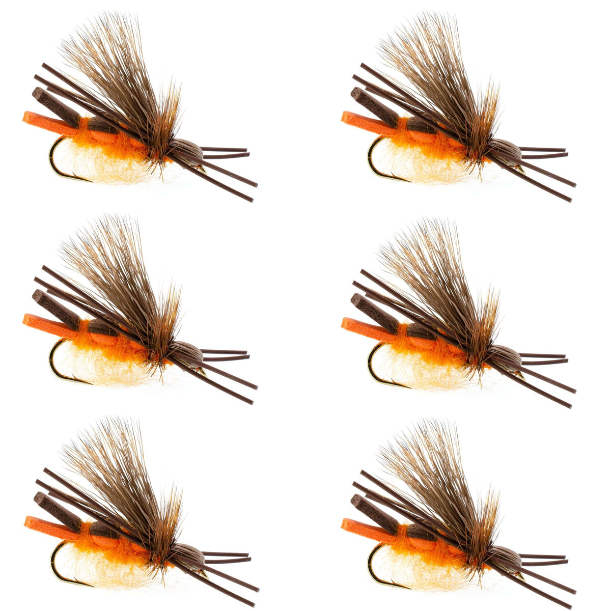 West Fork Salmonfly Stone - Stonefly Dry Fly - (6 Pack, Sz 6)
