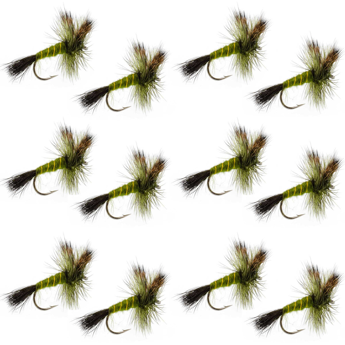 Western Green Drake Dry Fly - 12 Flies Size 10