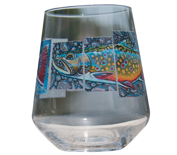 Trout Wine Glasses By Derek DeYoung