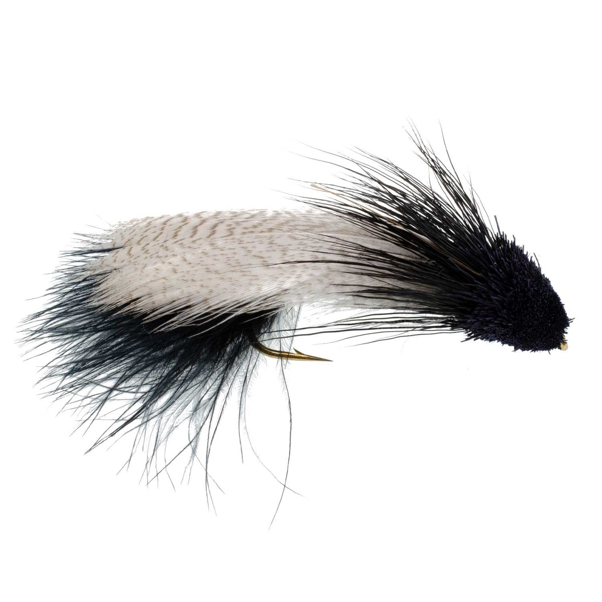 Galloup's Zoo Cougar Black Streamer Fly - (3 Pack, Sz 4)