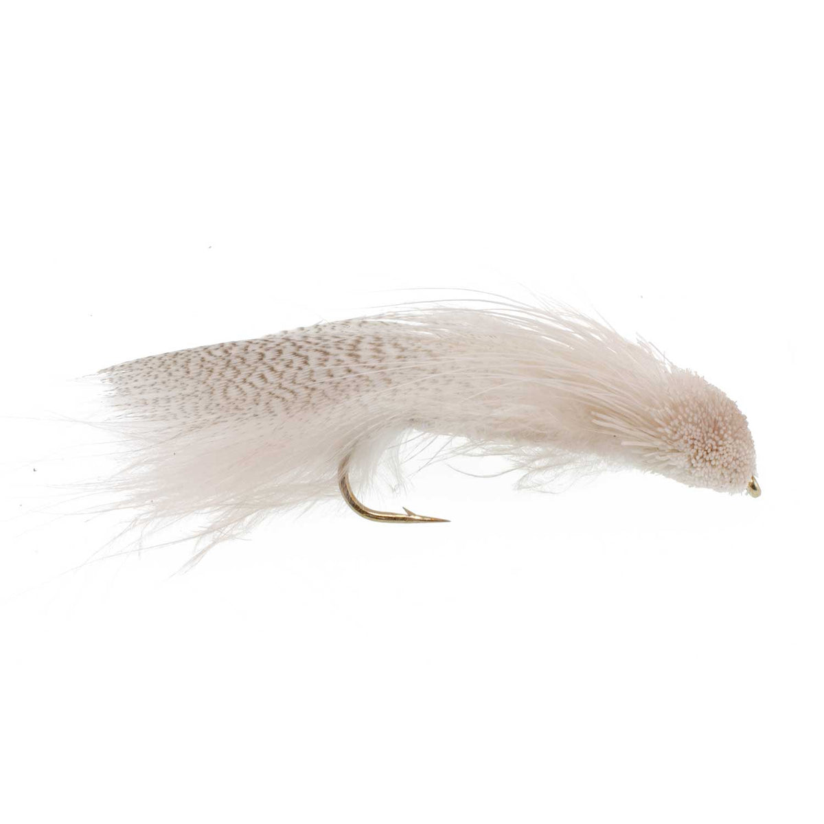Galloup's Zoo Cougar White Streamer Fly - (12 Pack, Sz 4)