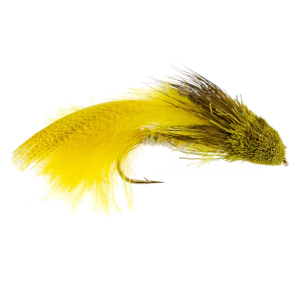 Galloup's Zoo Cougar Yellow Streamer Fly - (3 Pack, Sz 4)