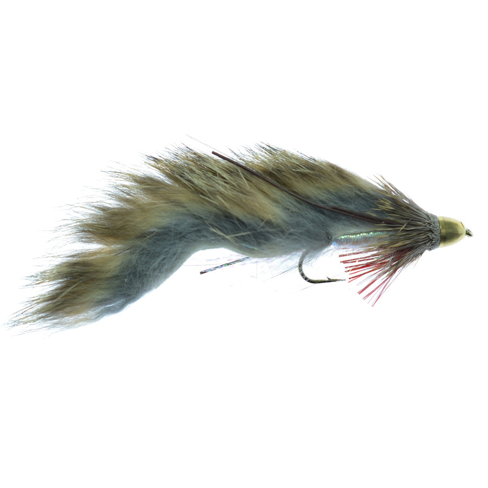 3 Pack ConeHead Zuddler Trout  Streamer Fly -Lunchables - Natural - Hook Size 4