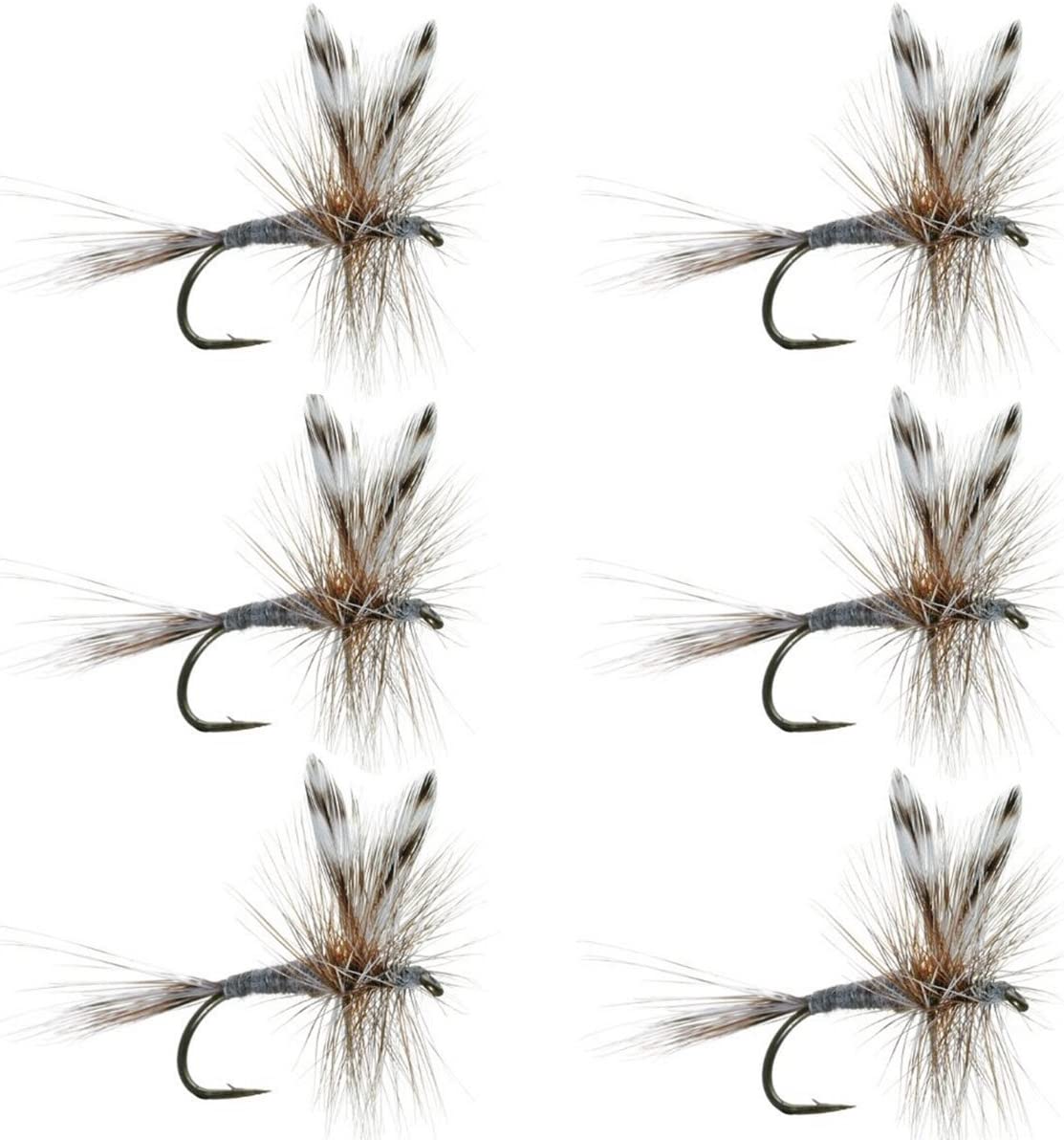 Adams Dry Fly – Barbless (6 Pack, Size 12)