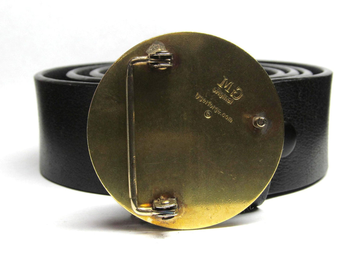 The Sundance Kid Tarpon Buckle with Buffalo Leather Belt