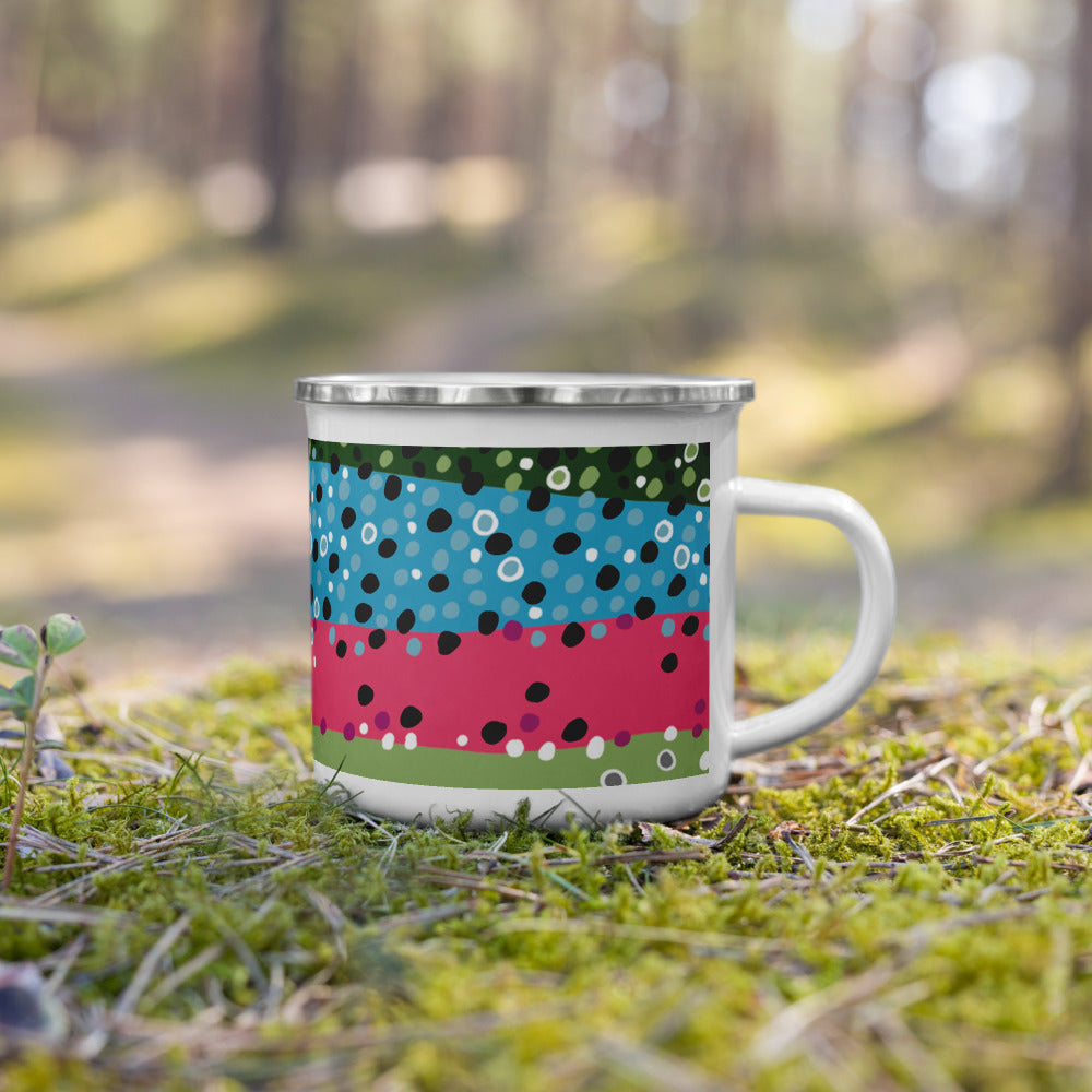 Rainbow Trout Enamel Mug