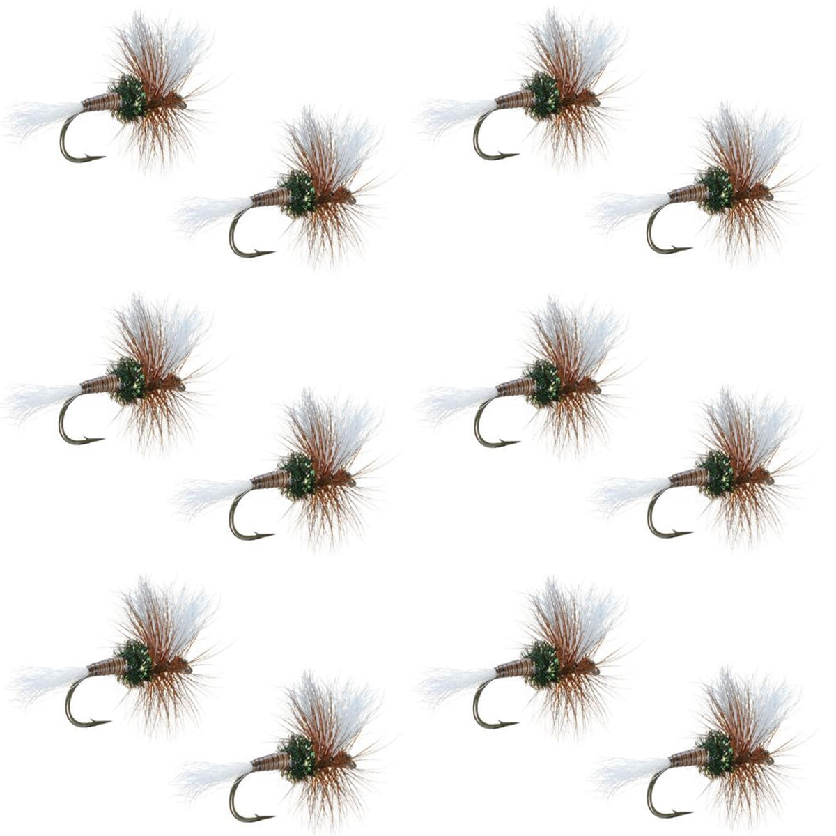 H &amp; L Variant Classic Dry Fly - 1 Dozen Flies Hook Size 12