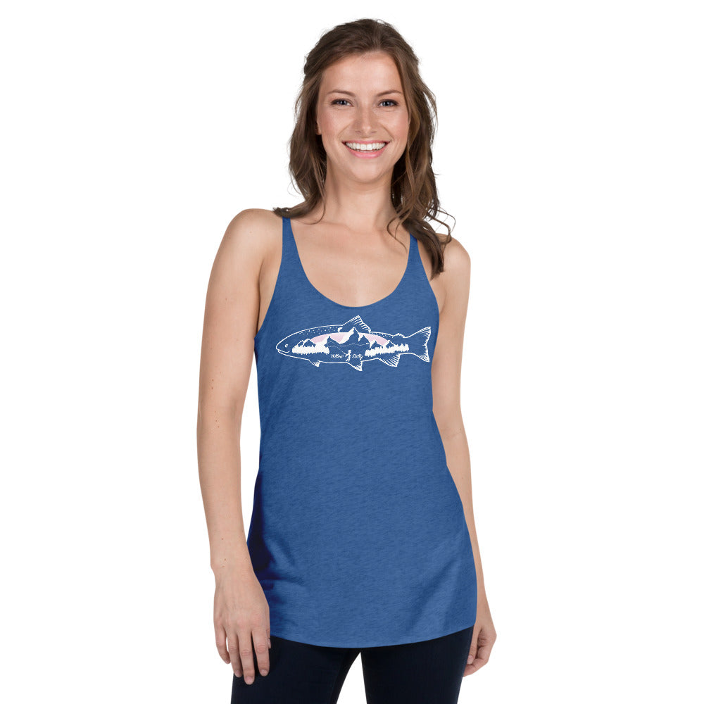 Yellow Sally Trout Racerback Tank