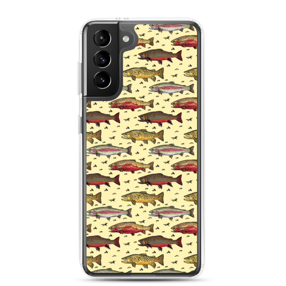 Trout Party Samsung Case Yellow