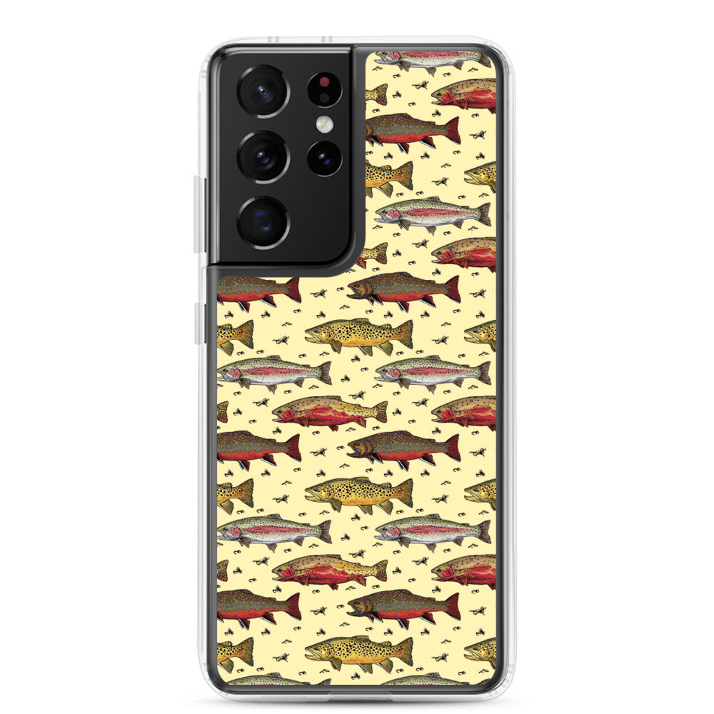 Trout Party Samsung Case Yellow