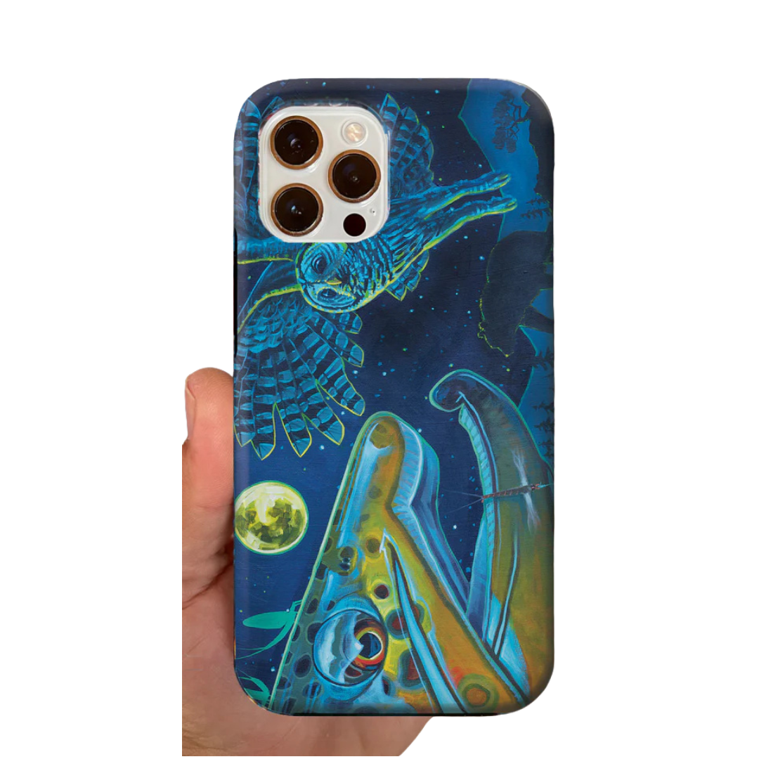 DeYoung Brown Barred and Bear Tough Phone Case
