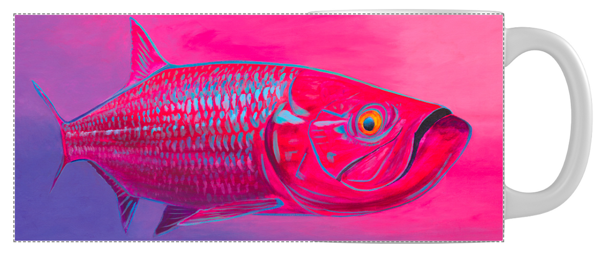 Pink Tarpon Mug by Zach Otte