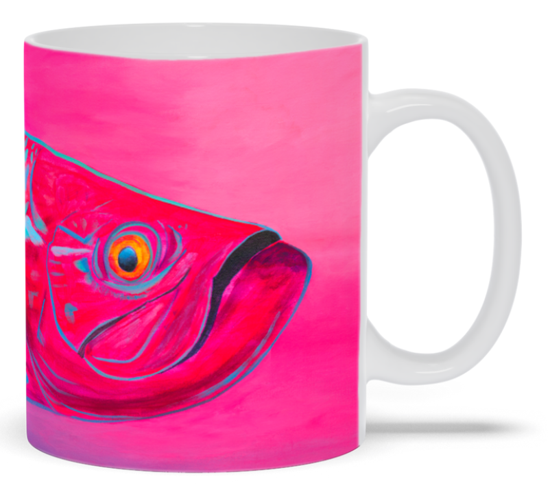 Pink Tarpon Mug by Zach Otte