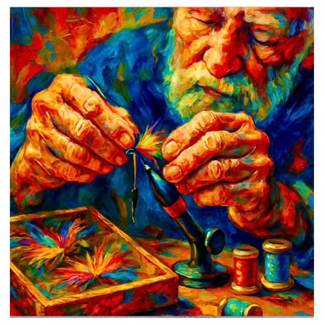 “The Fly Tyer” – Limited Edition Print by Randall Scott Porter
