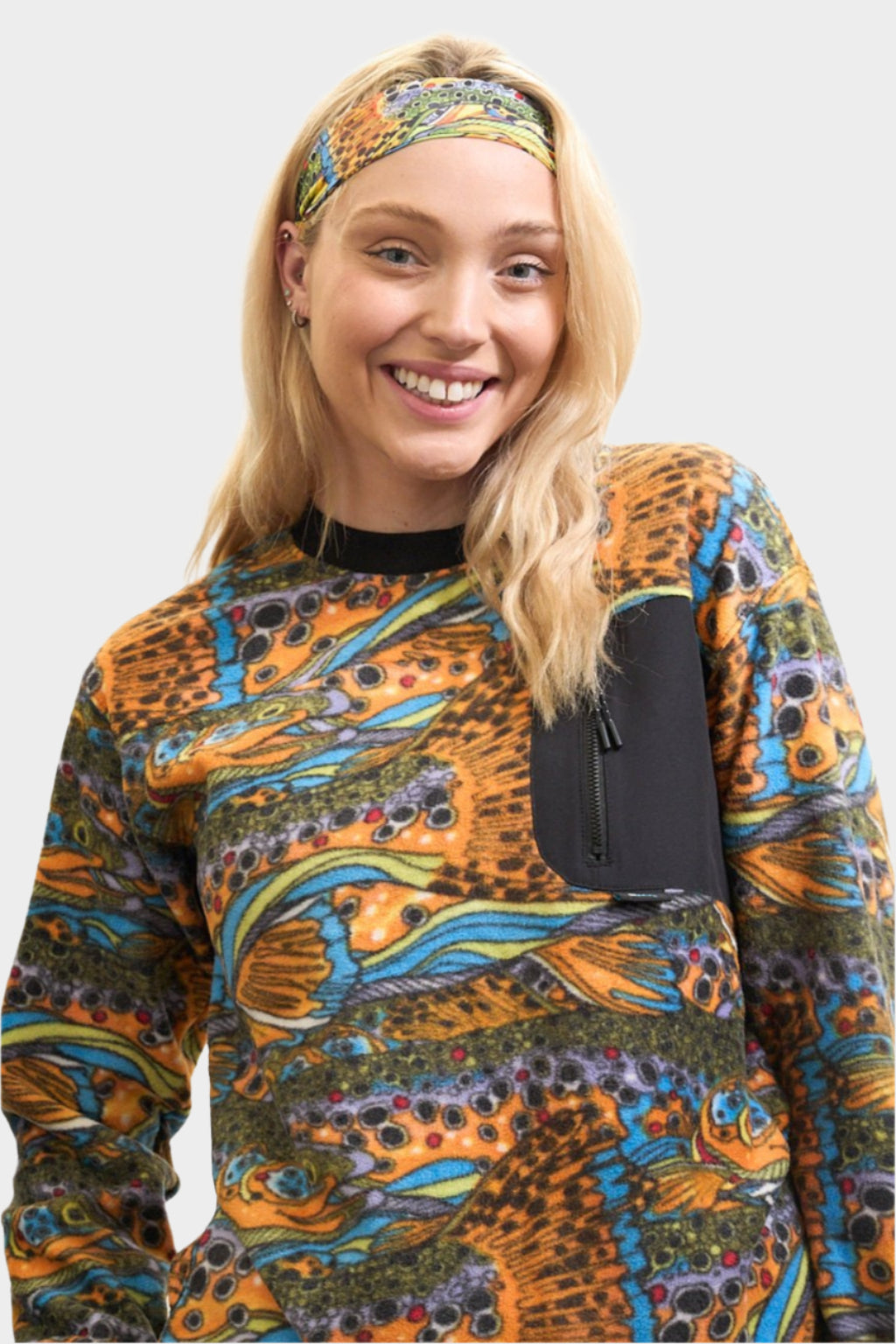 Unbound Brown Fleece Crew Neck