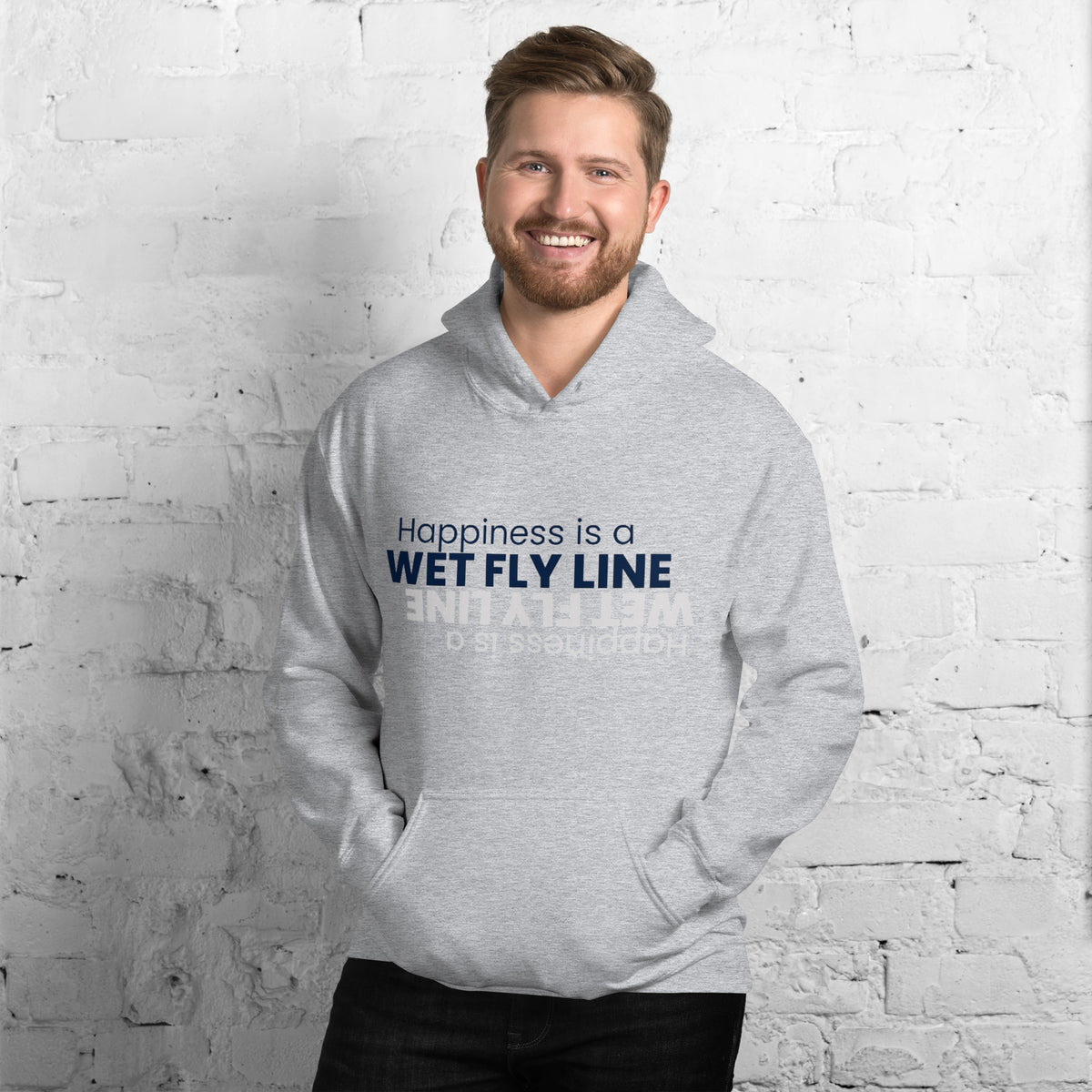 MidCurrent &quot;Happiness Is a Wet Fly Line&quot; Hoody