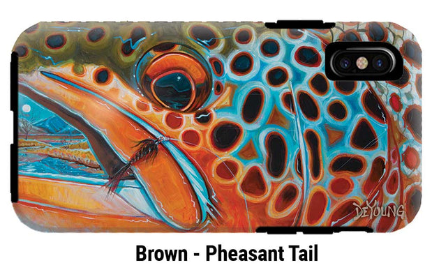 Fish Art iPhone Tough Case by Derek DeYoung