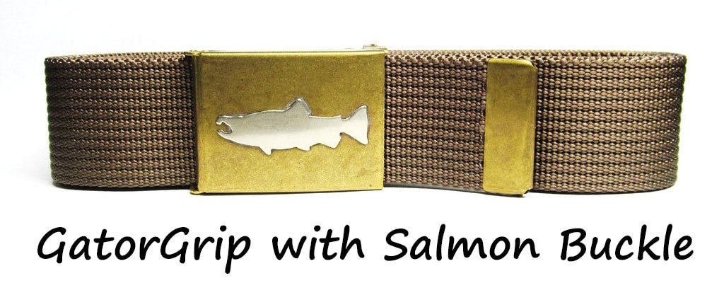 GatorGrip Fish Belt with Handcrafted Buckle