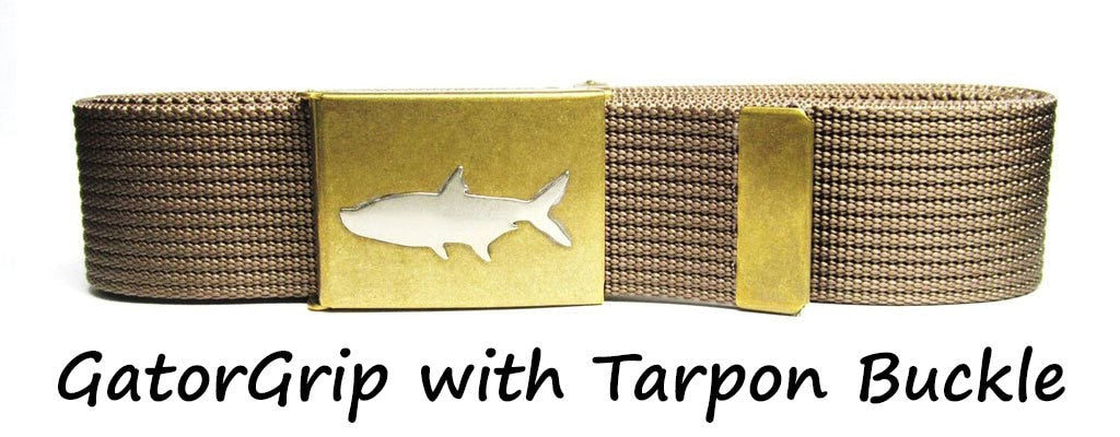 GatorGrip Fish Belt with Handcrafted Buckle